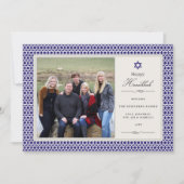 Shining Star Hanukkah Photo Flat Card Feestdagenkaart (Voorkant)