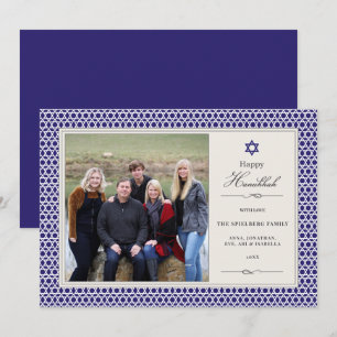 Shining Star Hanukkah Photo Flat Card Feestdagenkaart