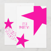 Shining Star Invitation Kaart (Voorkant / Achterkant)