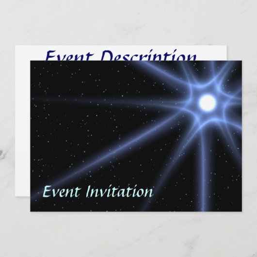 Shining Star Kaart (Voorkant / Achterkant)