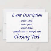 Shining Star Kaart (Achterkant)