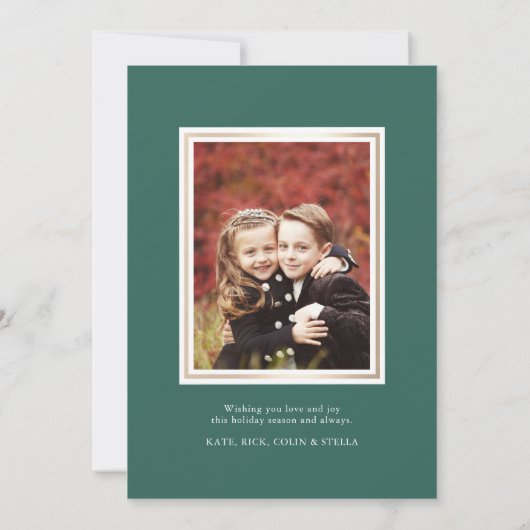 Shining Star | kerstfoto Feestdagenkaart (Achterkant)