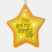 Shining Star Liefde, Familie en Vrienden-Kerstmis Keramisch Ornament (Links)