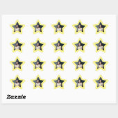 Shining Star met aangepaste foto Ster Sticker (Vel)