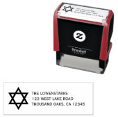 Shining Star of David Self-Inking Stamp Zelfinktende Stempel (In situ)