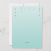 Shining Star Photo Bat Mitzvah Uitnodiging (Achterkant)