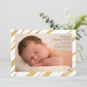 Shining Star Photo Invitation Kaart (Staand voorkant)