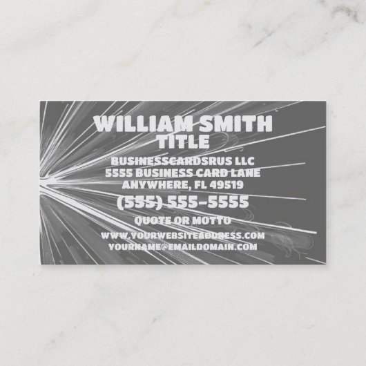 Shining Star Welder Visitekaartje (Achterkant)