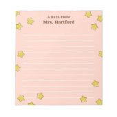 Shining Stars Blush Pink heeft een briefje van de  Notitieblok (Voorkant)