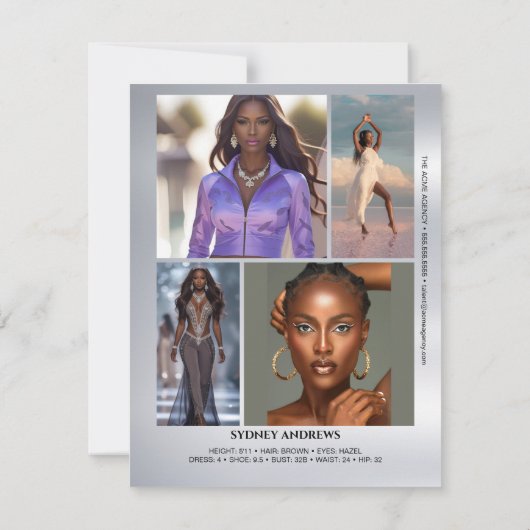 Shining Stars Model Comp Kaart voor Modellen (Achterkant)