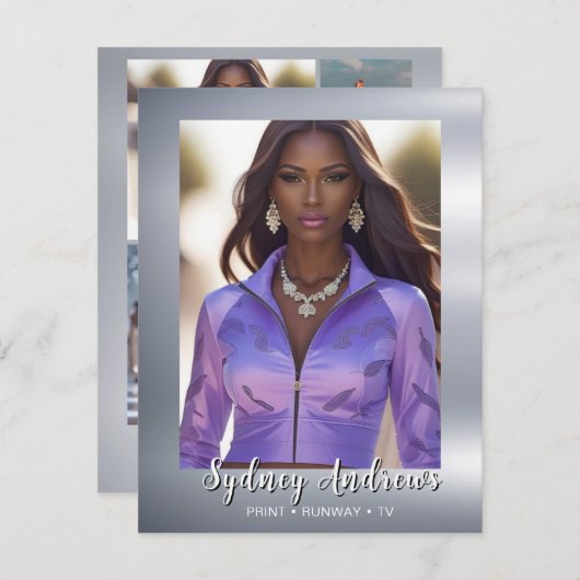 Shining Stars Model Comp Kaart voor Modellen (Voorkant / Achterkant)