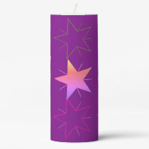 Shining Stars Pillar Candle