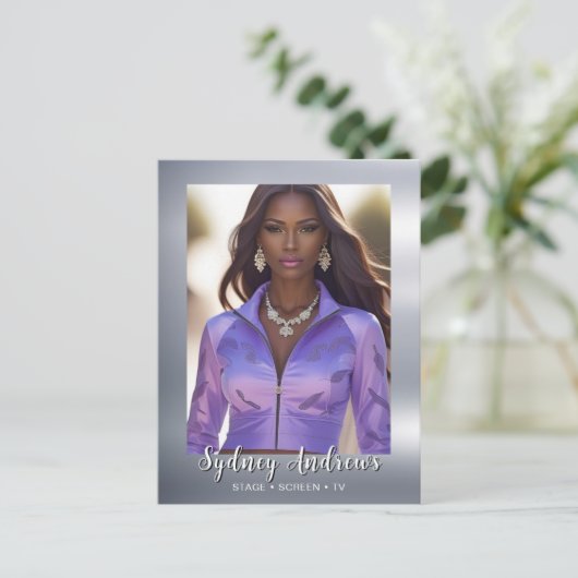 Shining Stars Talent Showcase Briefkaart Invitatio (Staand voorkant)