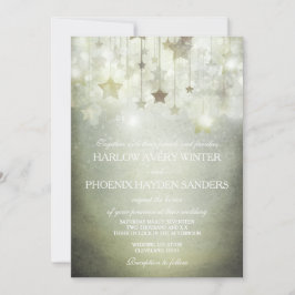 Shining Stars Wedding Invite Kaart