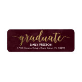 Shining Strong bewerkbaar Kleur Afstuderen Label (Voorkant)