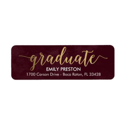 Shining Strong bewerkbaar Kleur Afstuderen Label (Voorkant)