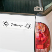 Shining Sun Crescent Moon Thunder_Cove Bumpersticker (Op Truck)