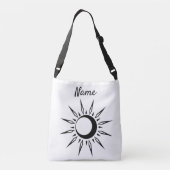 Shining Sun Crescent Moon Thunder_Cove Crossbody Tas (Achterkant)