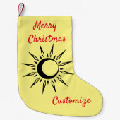 Shining Sun Crescent Moon Thunder_Cove Kleine Kerstsok (Voorkant)