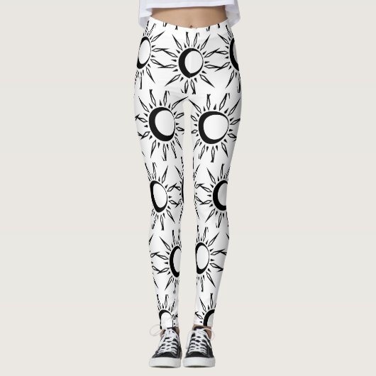 Shining Sun Crescent Moon Thunder_Cove Leggings (Voorkant)