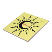 Shining Sun Crescent Moon Thunder_Cove Tegeltje (Zijkant)