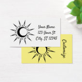 Shining Sun Crescent Moon Thunder_Cove Visitekaartje (Bureau)