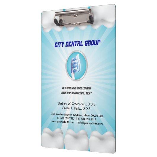 Shining Teeth Dentist Klembord (Links)