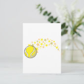 Shining Tennis Ball Star Briefkaart (Staand voorkant)