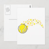 Shining Tennis Ball Star Briefkaart (Voorkant / Achterkant)