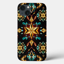 Shining Yellow Diamond Pattern Telefoon Case-Mate iPhone Case