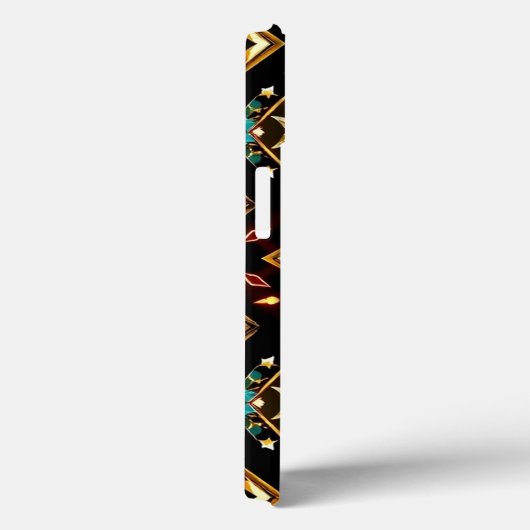 Shining Yellow Diamond Pattern Telefoon Case-Mate iPhone Case (Achterkant / Rechts)