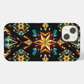 Shining Yellow Diamond Pattern Telefoon iPhone Hoesje (Achterkant horizontaal)