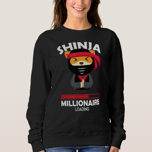Shinja Millionaire Loading Crypto Blockchain Char Trui (Voorkant)