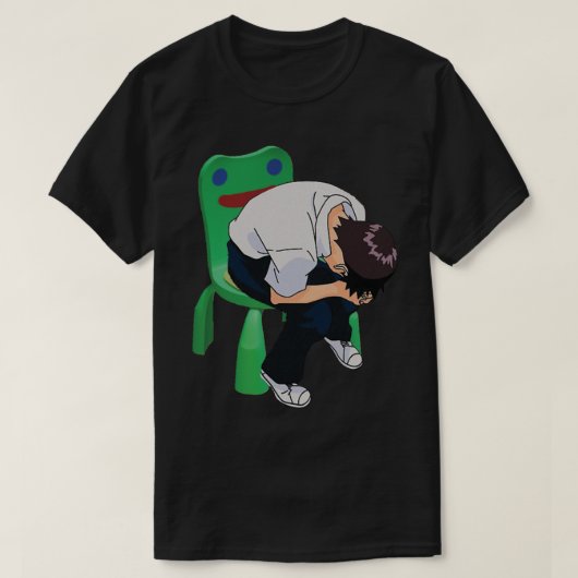 Shinji Ikari, voorzitter van de Froggy T-shirt (Design voorkant)