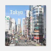 Shinjuku district in Tokio, Japan Magneet (Voorkant)