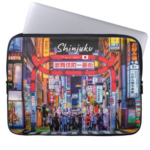 Shinjuku, Japan - Kabukicho Neonstraat Laptop Sleeve