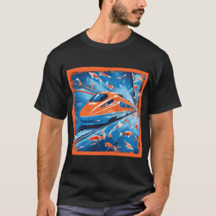 Shinkansen gestroomlijnd t-shirt