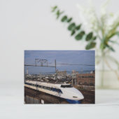 Shinkansen of Bullet Train, Kyoto, Japan Briefkaart (Staand voorkant)