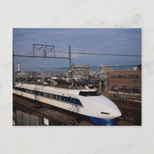 Shinkansen of Bullet Train, Kyoto, Japan Briefkaart