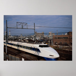 Shinkansen of Bullet Train, Kyoto, Japan Poster