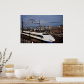 Shinkansen of Bullet Train, Kyoto, Japan Poster (Keuken)