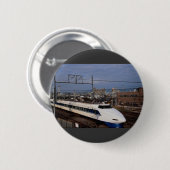 Shinkansen of Bullet Train, Kyoto, Japan Ronde Button 5,7 Cm (Voorkant /achterkant)