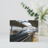 Shinkansen uit de 500-reeks 新 線 Bullet Train Briefkaart (Staand voorkant)