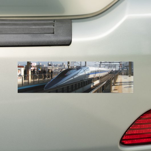 Shinkansen uit de 500-reeks 新 線 Bullet Train Bumpersticker (Op auto)