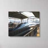 Shinkansen uit de 500-reeks 新 線 Bullet Train Canvas Afdruk (Voorkant)