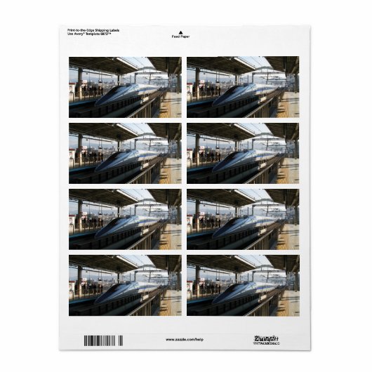 Shinkansen uit de 500-reeks 新 線 Bullet Train Etiket (Full Sheet)