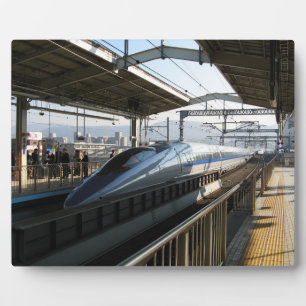 Shinkansen uit de 500-reeks 新 線 Bullet Train Fotoplaat