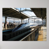 Shinkansen uit de 500-reeks 新 線 Bullet Train Poster (Voorkant)