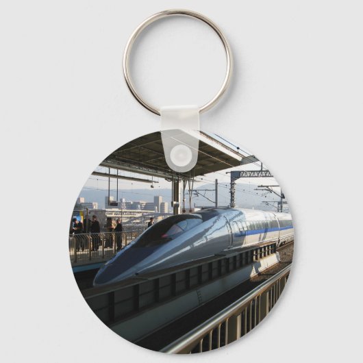 Shinkansen uit de 500-reeks 新 線 Bullet Train Sleutelhanger (Voorkant)