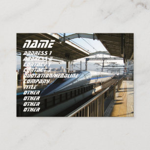 Shinkansen uit de 500-reeks 新 線 Bullet Train Visitekaartje